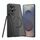 Per Samsung Galaxy S24 Ultra 5G Custodia per telefono con supporto rotante magnetico effetto pelle smerigliata, penna non inclusa (nero)