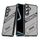 Per Samsung Galaxy S24 FE 5G Plating Holder PC Hybrid TPU Custodia per telefono (grigio nero) Per Samsung Galaxy S24 FE 5G Plating Holder PC Hybrid TPU Custodia per telefono (grigio nero)