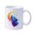 Tazza da latte in ceramica bianca semplice stampata con lupo lunare e stampa su richiesta Tazza da latte in ceramica bianca semplice stampata con lupo lunare e stampa su richiesta