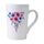 Tazza d'acqua in ceramica bianca conica stampata con fiori ad acquerello Stampa su richiesta Tazza d'acqua in ceramica bianca conica stampata con fiori ad acquerello Stampa su richiesta