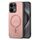 Per OPPO Reno13 Pro 5G Retro Magsafe Custodia per telefono con cover posteriore in PU magnetica (rosa)
