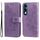 Per vivo Y29s 5G / Y04 4G Custodia in pelle con stampa a fiori a sette petali (viola chiaro) Per vivo Y29s 5G / Y04 4G Custodia in pelle con stampa a fiori a sette petali (viola chiaro)
