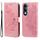 Per vivo Y29s 5G / Y04 4G Custodia in pelle con stampa a fiori a sette petali (oro rosa) Per vivo Y29s 5G / Y04 4G Custodia in pelle con stampa a fiori a sette petali (oro rosa)