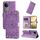 Per vivo V50 Custodia per telefono in pelle con motivo girasole in rilievo (viola) Per vivo V50 Custodia per telefono in pelle con motivo girasole in rilievo (viola)