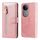 Per vivo V50 Fashion Calf Texture Custodia in pelle con cerniera per telefono (oro rosa) Per vivo V50 Fashion Calf Texture Custodia in pelle con cerniera per telefono (oro rosa)