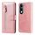 Per vivo Y29s 5G / Y04 4G Custodia per telefono in pelle con cerniera e texture di vitello alla moda (oro rosa) Per vivo Y29s 5G / Y04 4G Custodia per telefono in pelle con cerniera e texture di vitello alla moda (oro rosa)