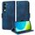 Per vivo Y29s 5G / Y04 4G Custodia per telefono in pelle con motivo a rombi in rilievo e stelle (blu) Per vivo Y29s 5G / Y04 4G Custodia per telefono in pelle con motivo a rombi in rilievo e stelle (blu)