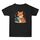 T-shirt a maniche corte in cotone estivo con stampa "Reading Fox" Stampa su richiesta, taglia: L (nero) T-shirt a maniche corte in cotone estivo con stampa "Reading Fox" Stampa su richiesta, taglia: L (nero)