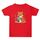 T-shirt a maniche corte in cotone estivo con stampa "Reading Fox" Stampa su richiesta, taglia: L (rosso) T-shirt a maniche corte in cotone estivo con stampa "Reading Fox" Stampa su richiesta, taglia: L (rosso)