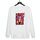 Felpa con scollo rotondo casual e ampia stampata con ragazza dai capelli viola, stampa su richiesta, taglia: XXXL (bianco) Felpa con scollo rotondo casual e ampia stampata con ragazza dai capelli viola, stampa su richiesta, taglia: XXXL (bianco)