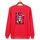 Felpa con scollo rotondo casual e larga stampata con ragazza dai capelli viola, stampa su richiesta, taglia: XXXL (rosso) Felpa con scollo rotondo casual e larga stampata con ragazza dai capelli viola, stampa su richiesta, taglia: XXXL (rosso)