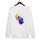Felpa girocollo casual larga stampata con lupo luna, stampa su richiesta, taglia: XXL (bianco) Felpa girocollo casual larga stampata con lupo luna, stampa su richiesta, taglia: XXL (bianco)