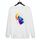 Felpa girocollo casual larga stampata con lupo luna, stampa su richiesta, taglia: XXXL (bianco) Felpa girocollo casual larga stampata con lupo luna, stampa su richiesta, taglia: XXXL (bianco)