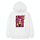 Felpa con cappuccio in pile stampato con ragazza dai capelli viola Stampa su richiesta, taglia: XS (bianco) Felpa con cappuccio in pile stampato con ragazza dai capelli viola Stampa su richiesta, taglia: XS (bianco)