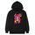 Felpa con cappuccio in pile stampato con ragazza dai capelli viola Stampa su richiesta, taglia: XL (nero) Felpa con cappuccio in pile stampato con ragazza dai capelli viola Stampa su richiesta, taglia: XL (nero)