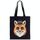 Borsa a mano in tela stampata Gentleman Fox su richiesta, dimensioni: 25x20 cm (nero) Borsa a mano in tela stampata Gentleman Fox su richiesta, dimensioni: 25x20 cm (nero)