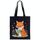 Borsa a mano in tela stampata Reading Fox su richiesta, dimensioni: 40x35 cm (nero) Borsa a mano in tela stampata Reading Fox su richiesta, dimensioni: 40x35 cm (nero)