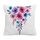 Federa per cuscino da divano con stampa di fiori ad acquerello, senza stampa centrale, su richiesta, dimensioni: 35x35 cm (velluto di cristallo) Federa per cuscino da divano con stampa di fiori ad acquerello, senza stampa centrale, su richiesta, dimensioni: 35x35 cm (velluto di cristallo)