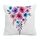 Federa per cuscino da divano con stampa di fiori ad acquerello, senza stampa centrale, su richiesta, dimensioni: 45x45 cm (velluto di cristallo) Federa per cuscino da divano con stampa di fiori ad acquerello, senza stampa centrale, su richiesta, dimensioni: 45x45 cm (velluto di cristallo)