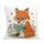 Federa per cuscino da divano stampata con motivo Reading Fox, senza stampa centrale, su richiesta, dimensioni: 45x45 cm (velluto olandese) Federa per cuscino da divano stampata con motivo Reading Fox, senza stampa centrale, su richiesta, dimensioni: 45x45 cm (velluto olandese)