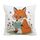 Federa per cuscino per divano stampata con motivo Reading Fox, senza stampa centrale, su richiesta, dimensioni: 50x50 cm (velluto cristallo) Federa per cuscino per divano stampata con motivo Reading Fox, senza stampa centrale, su richiesta, dimensioni: 50x50 cm (velluto cristallo)