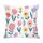 Cuscino per divano stampato con motivo a giardino colorato con stampa centrale su richiesta, dimensioni: 60x60 cm (raso brillante) Cuscino per divano stampato con motivo a giardino colorato con stampa centrale su richiesta, dimensioni: 60x60 cm (raso brillante)
