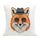 Cuscino per divano stampato Gentleman Fox con stampa centrale su richiesta, dimensioni: 50x50 cm (velluto olandese)