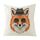 Cuscino per divano stampato Gentleman Fox con stampa centrale su richiesta, dimensioni: 50x50 cm (lino bianco) Cuscino per divano stampato Gentleman Fox con stampa centrale su richiesta, dimensioni: 50x50 cm (lino bianco)