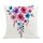 Cuscino per divano stampato con fiori ad acquerello con stampa centrale su richiesta, dimensioni: 35x35 cm (velluto olandese) Cuscino per divano stampato con fiori ad acquerello con stampa centrale su richiesta, dimensioni: 35x35 cm (velluto olandese)