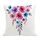 Cuscino per divano stampato con fiori ad acquerello con stampa centrale su richiesta, dimensioni: 45x45 cm (velluto olandese) Cuscino per divano stampato con fiori ad acquerello con stampa centrale su richiesta, dimensioni: 45x45 cm (velluto olandese)