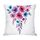 Cuscino per divano stampato con fiori ad acquerello con stampa centrale su richiesta, dimensioni: 45x45 cm (raso brillante) Cuscino per divano stampato con fiori ad acquerello con stampa centrale su richiesta, dimensioni: 45x45 cm (raso brillante)