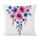 Cuscino per divano stampato con fiori ad acquerello con stampa centrale su richiesta, dimensioni: 60x60 cm (velluto granulare Twill) Cuscino per divano stampato con fiori ad acquerello con stampa centrale su richiesta, dimensioni: 60x60 cm (velluto granulare Twill)