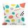 Cuscino per divano stampato con motivo geometrico con stampa centrale su richiesta, dimensioni: 35x35 cm (velluto olandese) Cuscino per divano stampato con motivo geometrico con stampa centrale su richiesta, dimensioni: 35x35 cm (velluto olandese)