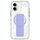 Per iPhone 16 Custodia per telefono MagSafe con cinturino trasparente (viola)