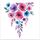 Stampa decorativa su tela con fiori ad acquerello, senza cornice, EPSON Inkjet 320g, su richiesta, dimensioni: 30x30cm Stampa decorativa su tela con fiori ad acquerello, senza cornice, EPSON Inkjet 320g, su richiesta, dimensioni: 30x30cm