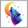 Dipinto decorativo Moon Wolf con cornice PS Stampa su richiesta, dimensioni: 70x70cm Dipinto decorativo Moon Wolf con cornice PS Stampa su richiesta, dimensioni: 70x70cm
