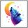Dipinto decorativo Moon Wolf con cornice PS Stampa su richiesta, dimensioni: 90x90cm Dipinto decorativo Moon Wolf con cornice PS Stampa su richiesta, dimensioni: 90x90cm