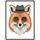 Dipinto decorativo Gentleman Fox con cornice PS Stampa su richiesta, dimensioni: 15x20 cm Dipinto decorativo Gentleman Fox con cornice PS Stampa su richiesta, dimensioni: 15x20 cm
