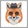 Dipinto decorativo Gentleman Fox con cornice PS Stampa su richiesta, dimensioni: 90x90cm Dipinto decorativo Gentleman Fox con cornice PS Stampa su richiesta, dimensioni: 90x90cm