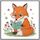 Dipinto decorativo Reading Fox con cornice PS Stampa su richiesta, dimensioni: 90x90cm Dipinto decorativo Reading Fox con cornice PS Stampa su richiesta, dimensioni: 90x90cm