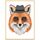 Dipinto decorativo Gentleman Fox con cornice in lega di alluminio, stampa su richiesta, dimensioni: 15x20 cm Dipinto decorativo Gentleman Fox con cornice in lega di alluminio, stampa su richiesta, dimensioni: 15x20 cm