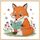 Dipinto decorativo Reading Fox con cornice in lega di alluminio, stampa su richiesta, dimensioni: 30x30 cm Dipinto decorativo Reading Fox con cornice in lega di alluminio, stampa su richiesta, dimensioni: 30x30 cm