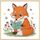 Dipinto decorativo Reading Fox con cornice in lega di alluminio, stampa su richiesta, dimensioni: 40x40 cm Dipinto decorativo Reading Fox con cornice in lega di alluminio, stampa su richiesta, dimensioni: 40x40 cm