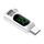 Adattatore da tipo C maschio a tipo C femmina 240 W 80 Gbps con display digitale (bianco) Adattatore da tipo C maschio a tipo C femmina 240 W 80 Gbps con display digitale (bianco)