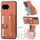 Per Google Pixel 9a cinturino da polso cavalletto portafoglio carta cover posteriore custodia per telefono con coltello utensile (marrone)