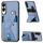 Per Samsung Galaxy S25 Edge 5G Custodia per telefono con supporto a forma di K in fibra di carbonio (blu) Per Samsung Galaxy S25 Edge 5G Custodia per telefono con supporto a forma di K in fibra di carbonio (blu)