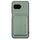 Per Google Pixel 9a Custodia per telefono Magsafe in pelle e fibra di carbonio (verde)