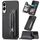 Per Samsung Galaxy S25 Edge 5G Custodia per telefono con cerniera a portafoglio orizzontale in fibra di carbonio (nero) Per Samsung Galaxy S25 Edge 5G Custodia per telefono con cerniera a portafoglio orizzontale in fibra di carbonio (nero)