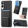 Per Samsung Galaxy S25 Edge 5G Custodia per telefono pieghevole con supporto in fibra di carbonio (nero) Per Samsung Galaxy S25 Edge 5G Custodia per telefono pieghevole con supporto in fibra di carbonio (nero)