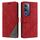 Per vivo Y19s Custodia in pelle con cuciture Skin Feel (rosso)